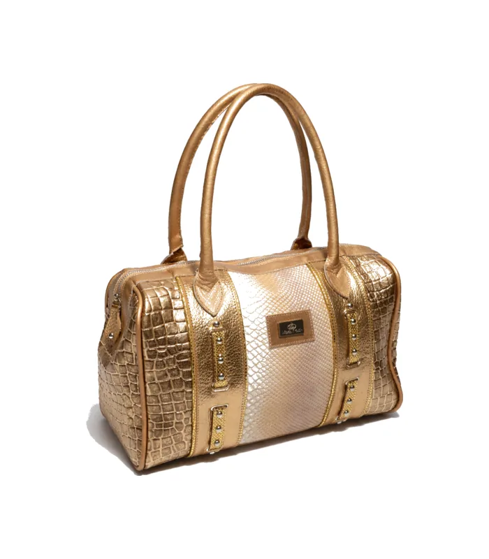 cartera-nancy-dorado-blanco Cartera Nancy - Dorado / Blanco - Image 1
