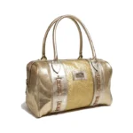 Cartera Nancy - Dorado Tramado en flores