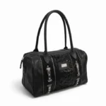 Cartera Nancy - Negra Reptil
