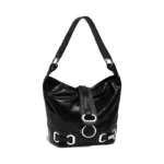 Cartera Rafaela - Negro Brilloso