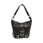 Cartera Rafaela - Negro con peltre Tornasolado