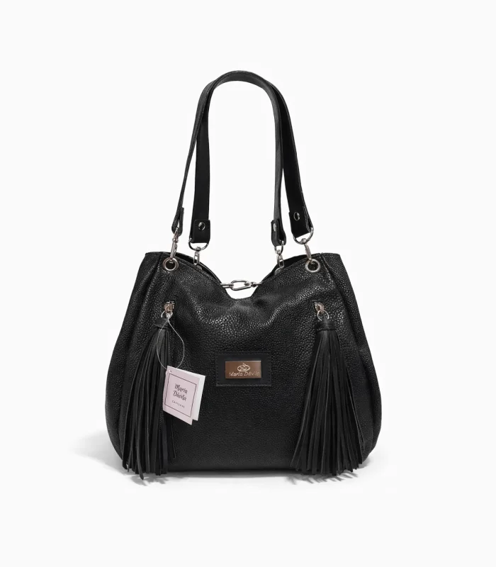 cartera-sabrina-negro-graneado Cartera Sabrina - Negro Graneado - Image 1