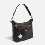 Cartera Veronica - Negra / Peltre