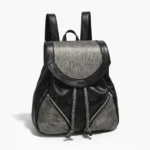Mochila Abigail - Negro/ Detalles Plata