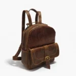 Mochila Abril - Chocolate Textura Crocco
