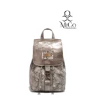 Mochila Cartera Ambar - Reptil / Tapa Plantino