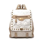 Mochila Cartera Cristal - Vison con Reptil