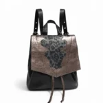 Mochila Cartera Isabel - Negro Tapa Peltre