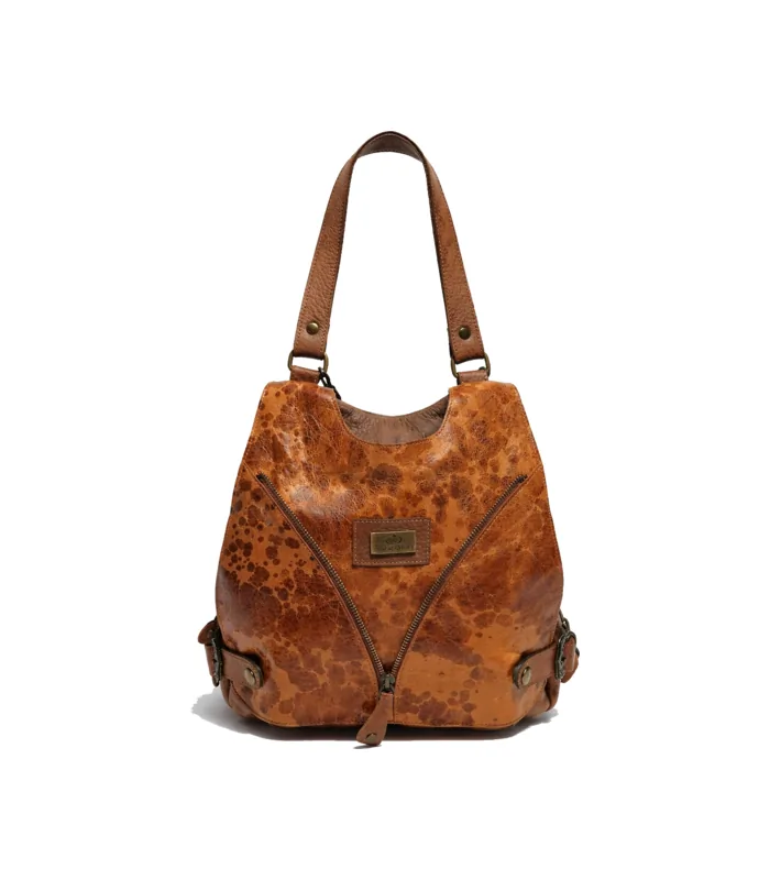 mochila-cartera-ivonne-marron-tapa-suela Mochila Cartera Ivonne - Marron/Tapa Suela - Image 1
