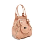 Mochila Cartera Jacinta - Rosa Textura Reptil
