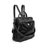 Mochila Cartera Moscú - Negro con detalle brilloso