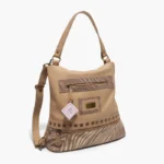 Mochila Cartera Sussi - Beige Detalles Cebra