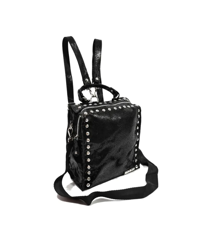 mochila-cuba-negro-brilloso Mochila Cuba - Negro brilloso - Image 1