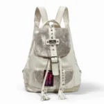 Mochila Lara - Blanca tapa Platino