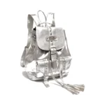 Mochila Lara -Plata /Tapa Tornasolada