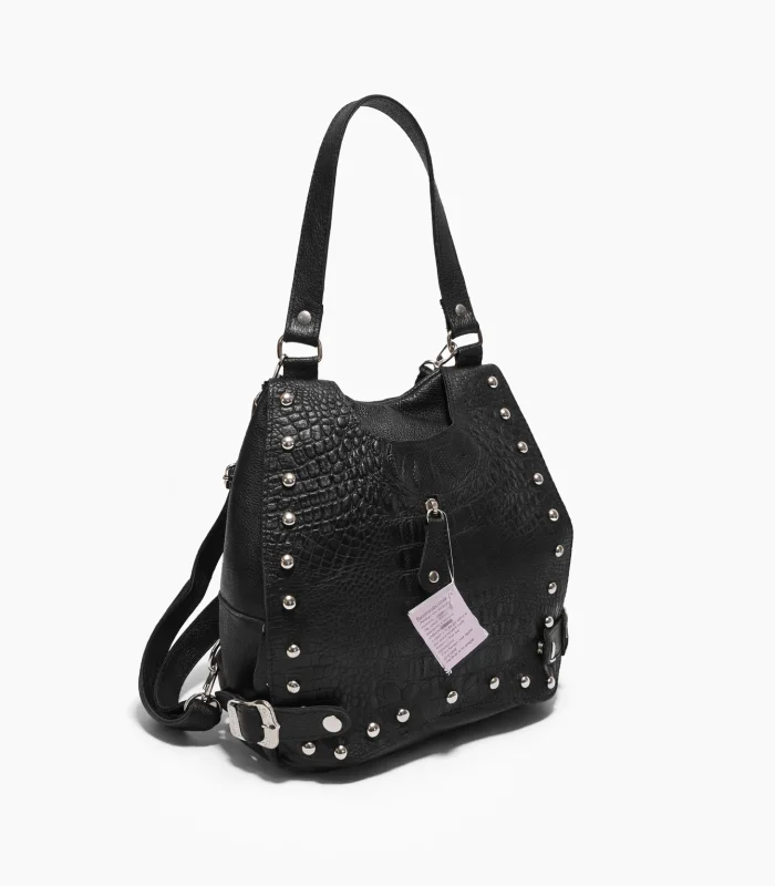 mochila-lupe-plata-croco Mochila Lupe - Plata croco - Image 1