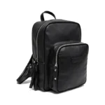Mochila Zuri - Negro Opaco Bolsillo Graneado