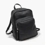 Mochila Zuri - Negro Textura Bolsillo Opaco