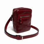 Morral chico unisex - estilo reptil borravino